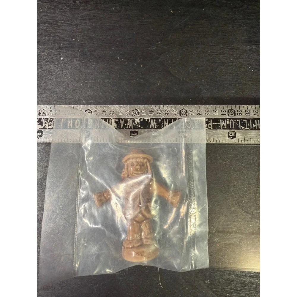 Wade Vintage Scarecrow Figurine Sealed Small Tan Fall Harvest Decor 2 Inch